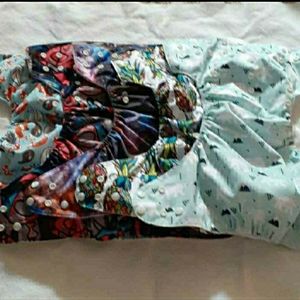 5 Cloth Diapers extended size